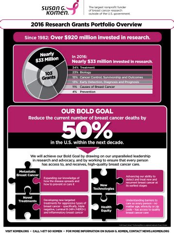 susan g komen research percentage.